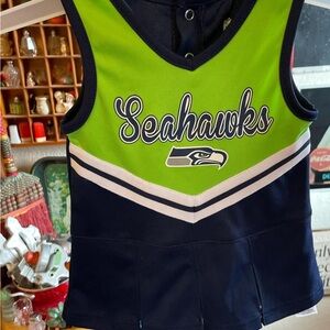 NFL Seahawks Kids Cheerleader dress - Green and Navy Size 12 Month